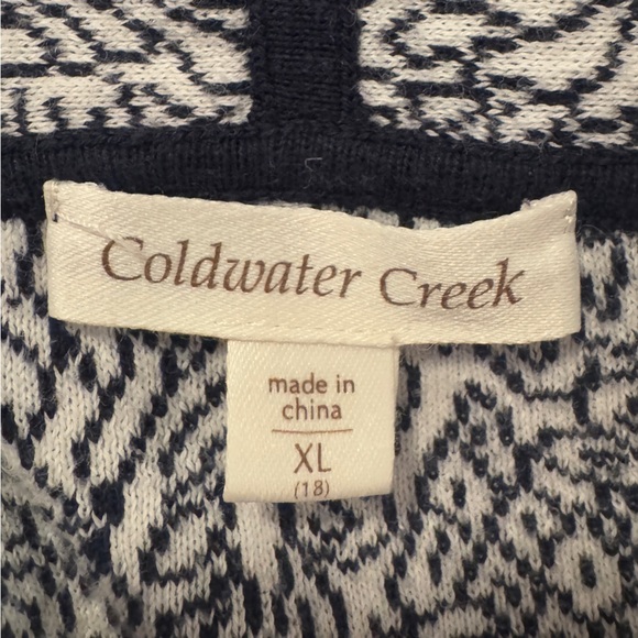 Womens Navy Blue Coldwater Creek Cardigan - Picture 4 of 8